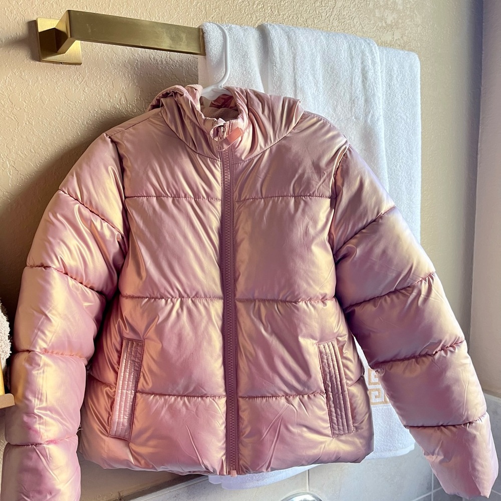 Swiss Tech Kids Light Pink Puffer Jacket